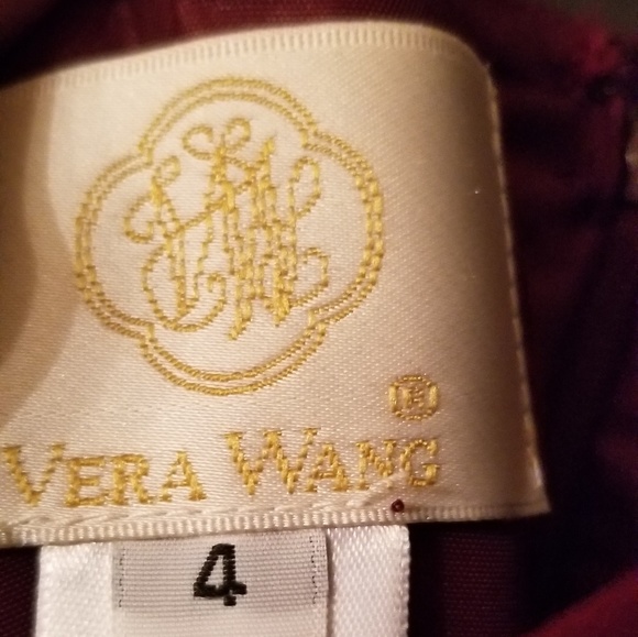 Vera Wang burgundy evening gown - Picture 3 of 8